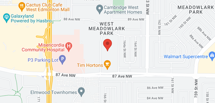 map of #45 8745 165 ST NW NW